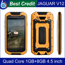 Free shipping JAGUAR V12 Waterproof Mobile phone MTK6589T 1GB 8GB 4 5 inch Android 4 2