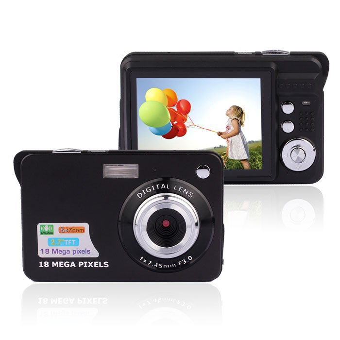 Updated 18Mp Max 3Mp Sensor Digital Camera with 1280x720P Video 8X Digital Zoom and Rechareable Lithium