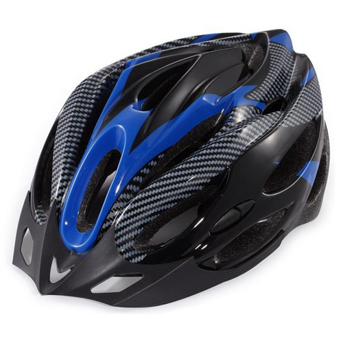 ... fiets fietsen fiets carbon veilige helm met vizier 19 gaten blauw