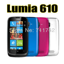 Original Nokia Lumia 610 5MP WIFI GPS Windows 7.5 OS 8GB Internal Memory Unlocked Mobile Phone HK Post Free Shipping