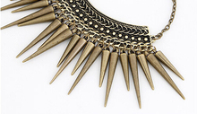 Statement Vintage Jewelry Kolye Long Chain Tassel Spike Fashion Necklaces Pendants for Women Accessories Collier Femme