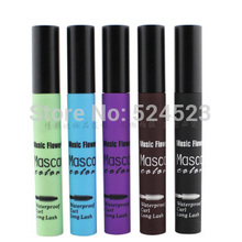 Cosplay Colorful multicolour mascara waterproof lengthening thick smudge proof Party Makeup Blue Green Purple Coffee Black