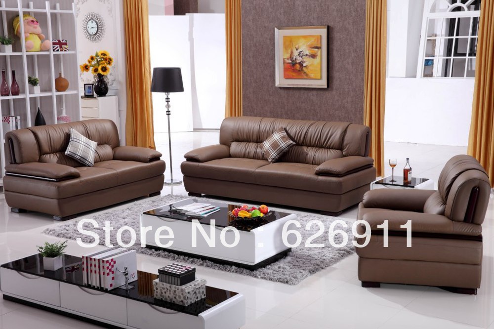 Top quality Imported cow leather Livingroom furniture