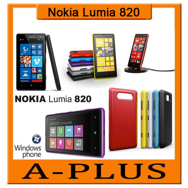 Original Nokia Lumia 820 Microsoft Windows Phone 8 Dual core 4G LTE Smart Phone Free Shipping