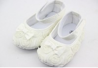 Hot sale Pink Mary Jane Baby Shoes Girls Toddler Soft Sole with Flowers Free Shipping