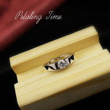 Top cubic zircon hearts and arrows 60 male brief ring marriage fashion finger ring