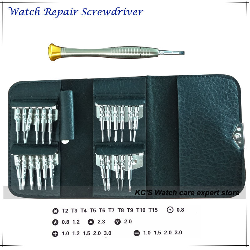 Brand New Portable Watch Screwdriver Set of 25pcs Watch Repair Tool Muti size for Mobile Cell