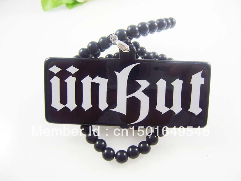 Free shipping slogan party card Hot sale Acrylic Jewelry hip hop Beads ...