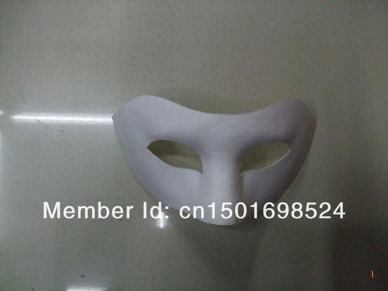 half diy  DIY BEST Halloween face Blank solid match   Zorro face paper mask mask white best