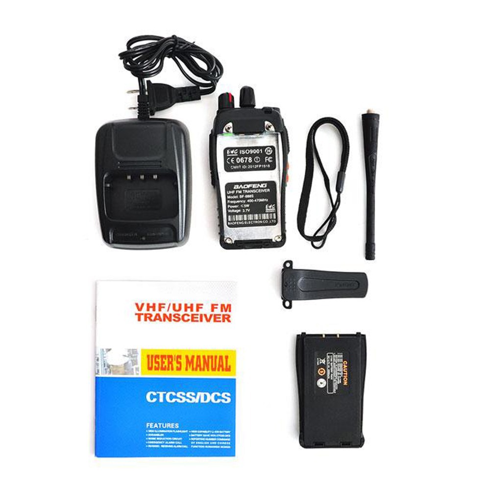 Baofeng bf-888s  2-  uhf 5  400 - 470  16ch ctcss / 105 cdcss   vox    hk