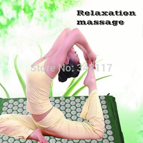 Free shipping Shakti Pilates Spike Yoga Bed Nails Mat for Acupressure Massage Relaxation L38