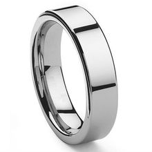 Tailor Made 6mm Flat Tungsten Carbide Ring Wedding Band Size 4-18 whole, half & quarter