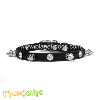 Brand new punk style black dog collar leather,cat collars Brand new punk style black dog collar leather,cat collars