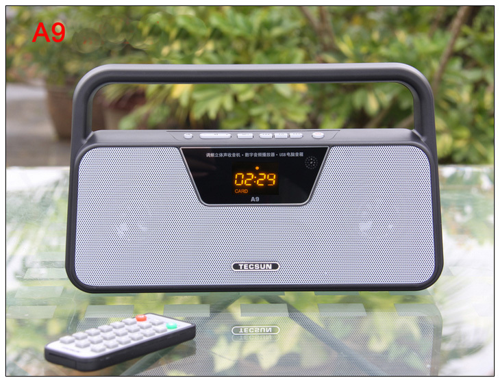 TECSUN A9 FM Stereo Radio Reception LED Digital Display MP3 Player Computer Speaker Radio Receiver Portable