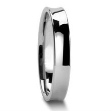Tailor Made 4mm Lady’s Concave Tungsten Ring Shiny Wedding Band Size 4 – 18