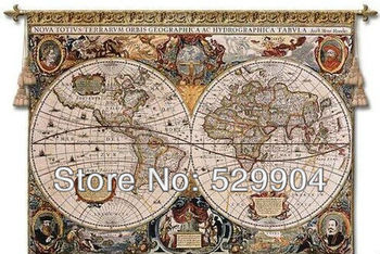 120 см X 85 см античная старый коричневый карта мира стены гобелен или живопись
