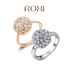 ROXI Gifts Genuine Austrian Crystals Rings Top Quality Beautiful 100 Hand Madeball Jewelry 2010001330