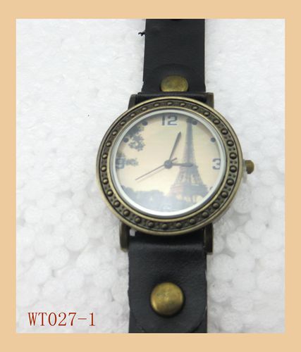 HOT Sale Eiffel Tower Surface Fashion Woman dress Leather jewelry 6 Colors Hot Sale Promotion Price
