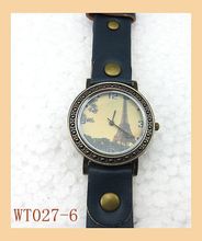 HOT Sale Eiffel Tower Surface Fashion Woman dress Leather jewelry 6 Colors Hot Sale Promotion Price