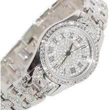 Melissa Lady Watch Quartz Hours Best Fashion Dress Bracelet Rome Stainless Steel Clock Luxury Crystal Rhinestones