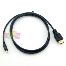 High quality Gold HDMI high definition Cable.1.5M micro mini hdmi to hdmi cable for tablet pc Full 1080P