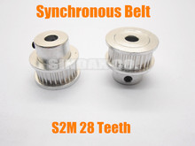 Supernova Sale RepRap 3D Printer Synchronous Belt 28Teeth Round Timing Pulley S2M 28 teeth Free Shipping Drop shipping