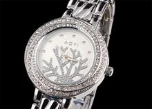 Free Shipping Women Fine Coral Dial Quality Czech Rhinestone The Trend of Fashion 14k Gold Plated