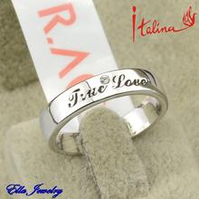 TOP quality NEW Italina red apple Free Shipping 18 k Platinum Plated True love Wedding fashion couple Ring