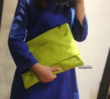 Woman Bags New Neon Color Wide Band Leatherette CLUTCH IT bag Fashion Handbag Bolsa Free shipping