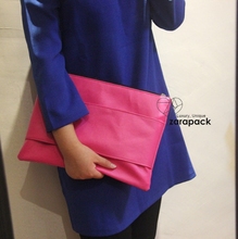 Woman Bags New Neon Color Wide Band Leatherette CLUTCH IT bag Fashion Handbag Bolsa Free shipping