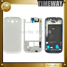  Original Replacement Full Housing For Samsung Galaxy S3 i9300 Repair Parts Front Cover Middle Frame
