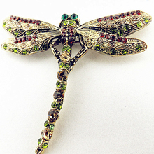 Grace sky 2013 new arrival Spring series lovely dragonfly design made with CN stone