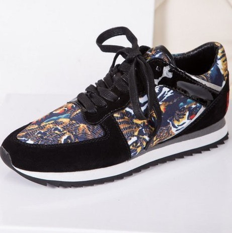 2013 super personality tiger pattern color flats shoes with lovers shoes sneakers for women and sneakers