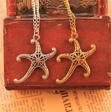 Min order 10usd Vintage Starfish necklace jewelry Chain necklace for women 2014 — fashion shop