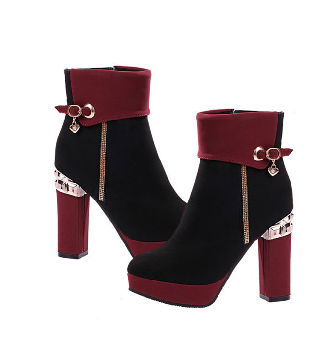 Women s pumps New 2015 women s winter shoes high heels single shoes thick heel platform