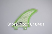 Superior material fiberglass honeycomb for surfboard fins for surfer(green color/M size)