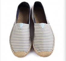 women and men espadrilles alpargata canvas shoes flag patten sapatos flat loafers plus size for summer