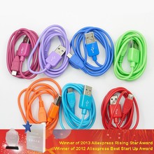 10pcs Good quality USB data Sync /Charging Rope cable for Samsung Galaxy note2/HTC /micro usb smartphone/other micro usb devices