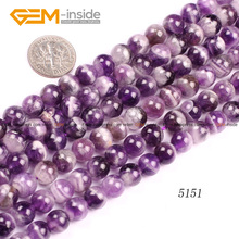 Round Mixed Purple Color Amethyst Beads Natural Stone Beads 6 8 10 12 14mm Strand 15