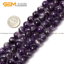 Round Mixed Purple Color Amethyst Beads Natural Stone Beads 6 8 10 12 14mm Strand 15