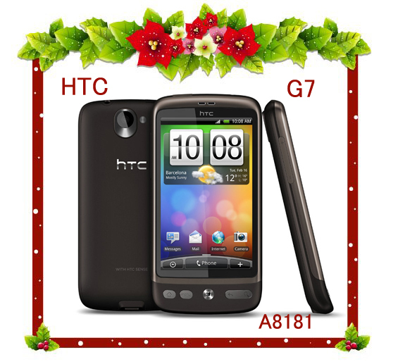 100 original unlocked HTC Desire A8181 3G GSM Android mobile phone G7 WIFI GPS 3 7
