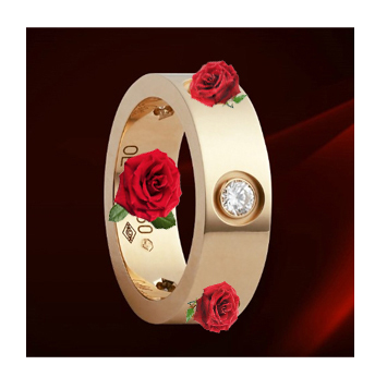 Titanium Steel CZ Diamond Rings Perfect Jewelry Classic Love Screw Rings Silver Gold Rose Gold Color