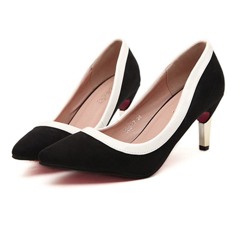 2014 mixed colors sexy gold heels shoes red bottom pointed toe suede leather thin heels dress