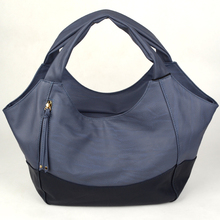 Elegant bag pu Dark blue tote bag Handbag blue High Quality Generous Noble PU Bag TCB11222