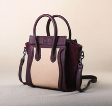 2014 new women s suede pu leather Wing Hot Selling Women Classic Luxury Handbags Bat Smiling