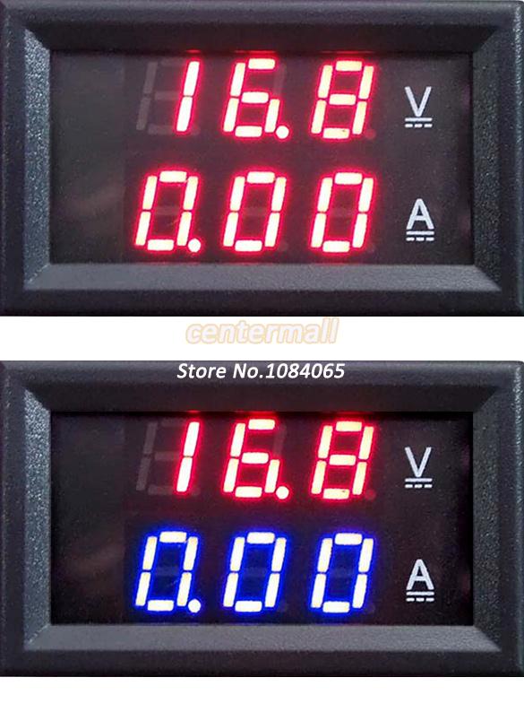 Купить постоянного тока 0-100В 50А/100А двойной цифровой вольтметр ...