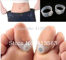 baloes health monitors 1pair of 2pcs slimming silicone foot massage magnetic toe ring fat burning for