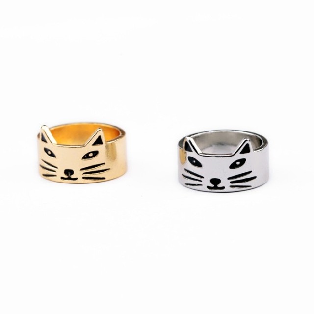 2014 NEW Fashion accessories vintage cat brief ring R065