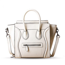 Luxury Brand Classic Nano Solid Color Smiley Cross Body Tote Womencandy colored Bag 2015 Smile Face