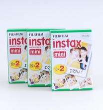 Fujifilm Instax Mini Film ( 60 sheets ) Plain Edge Instant Photo Camera 7S 8 25 50S 90s Film Free Shipping